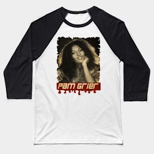 Pam Grier Vintage Baseball T-Shirt